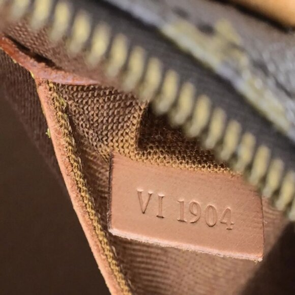 LOUIS VUITTON LV Logo Alma Hand Bag Monogram Leather Brown France - Picture 15 of 15